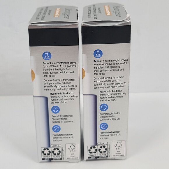 Neutrogena Retinol Moisturizer SPF 30 Sunscreen 1 Fl Oz Set of 2 NIB - Picture 3 of 5